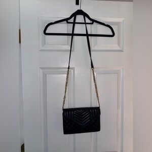 Black Quilted crossbody  Bag